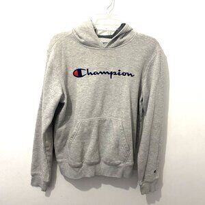 Champion Hoodie Sweatshirt Gray Kids Size XL